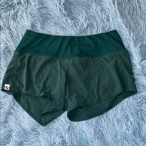Oiselle Size 2 Dark Green Women's Running Shorts Shorts